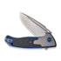 GUNMANSA Knife WEKNIFE Press Check Flipper Knife Titanium & G10 Handle (3.15" CPM 20CV Balde) WE20078B-2