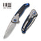 GUNMANSA Knife WEKNIFE Press Check Flipper Knife Titanium & G10 Handle (3.15" CPM 20CV Balde) WE20078B-2