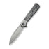 GUNMANSA Knife WEKNIFE Soothsayer Flipper Knife Titanium & Carbon Fiber Handle (3.48" CPM 20CV Blade) WE20050-3