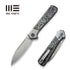 GUNMANSA Knife WEKNIFE Soothsayer Flipper Knife Titanium & Carbon Fiber Handle (3.48" CPM 20CV Blade) WE20050-3