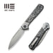 GUNMANSA Knife WEKNIFE Soothsayer Flipper Knife Titanium & Carbon Fiber Handle (3.48" CPM 20CV Blade) WE20050-3
