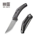 GUNMANSA Knife WEKNIFE Speedliner Flipper Knife Carbon Fiber Handle (3.39" CPM 20CV Blade) WE22045B-1