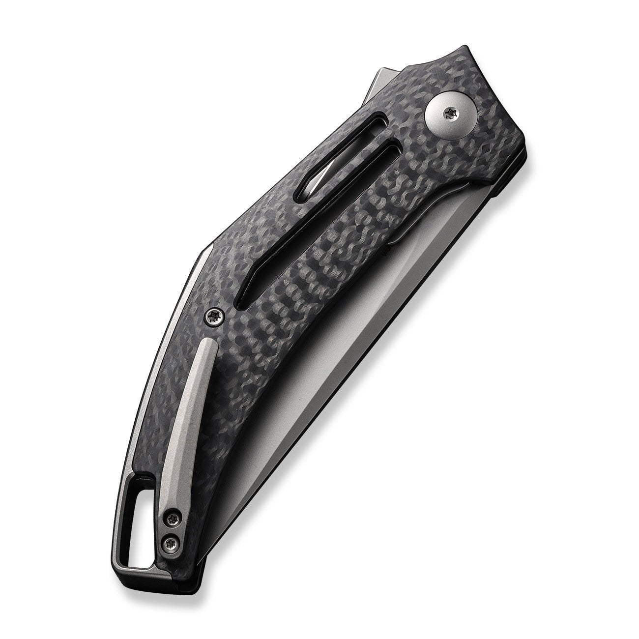 GUNMANSA Knife WEKNIFE Speedliner Flipper Knife Carbon Fiber Handle (3.39" CPM 20CV Blade) WE22045B-1