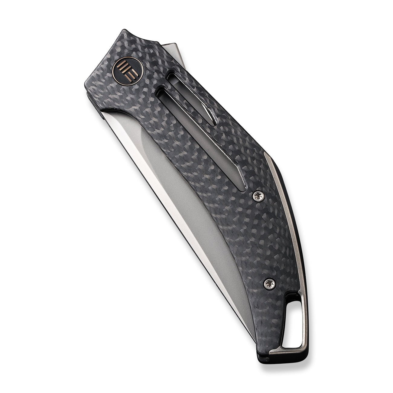 GUNMANSA Knife WEKNIFE Speedliner Flipper Knife Carbon Fiber Handle (3.39" CPM 20CV Blade) WE22045B-1