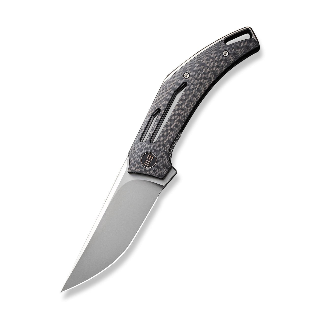 GUNMANSA Knife WEKNIFE Speedliner Flipper Knife Carbon Fiber Handle (3.39" CPM 20CV Blade) WE22045B-1