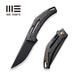 GUNMANSA Knife WEKNIFE Speedliner Flipper Knife Carbon Fiber Handle (3.39" CPM 20CV Blade) WE22045B-2
