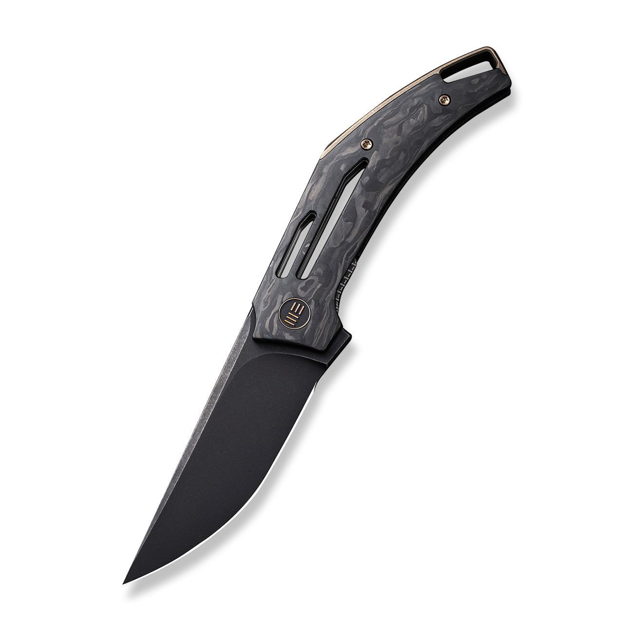GUNMANSA Knife WEKNIFE Speedliner Flipper Knife Carbon Fiber Handle (3.39" CPM 20CV Blade) WE22045B-2