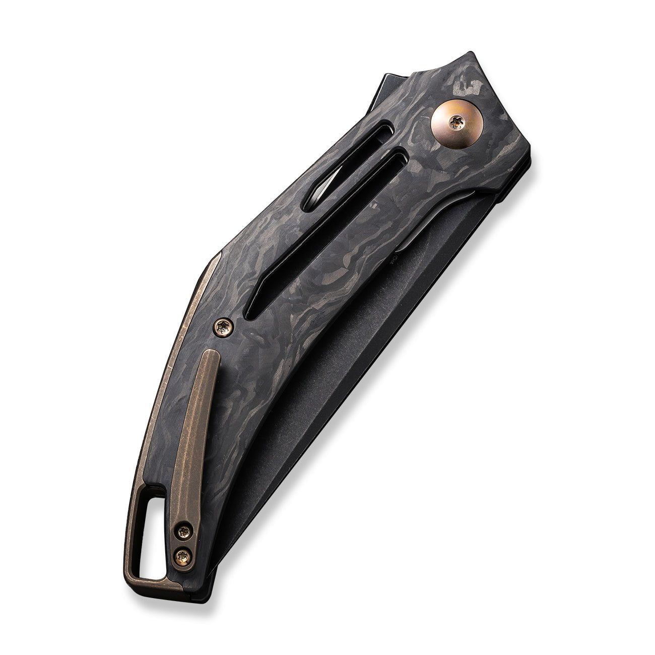 GUNMANSA Knife WEKNIFE Speedliner Flipper Knife Carbon Fiber Handle (3.39" CPM 20CV Blade) WE22045B-2