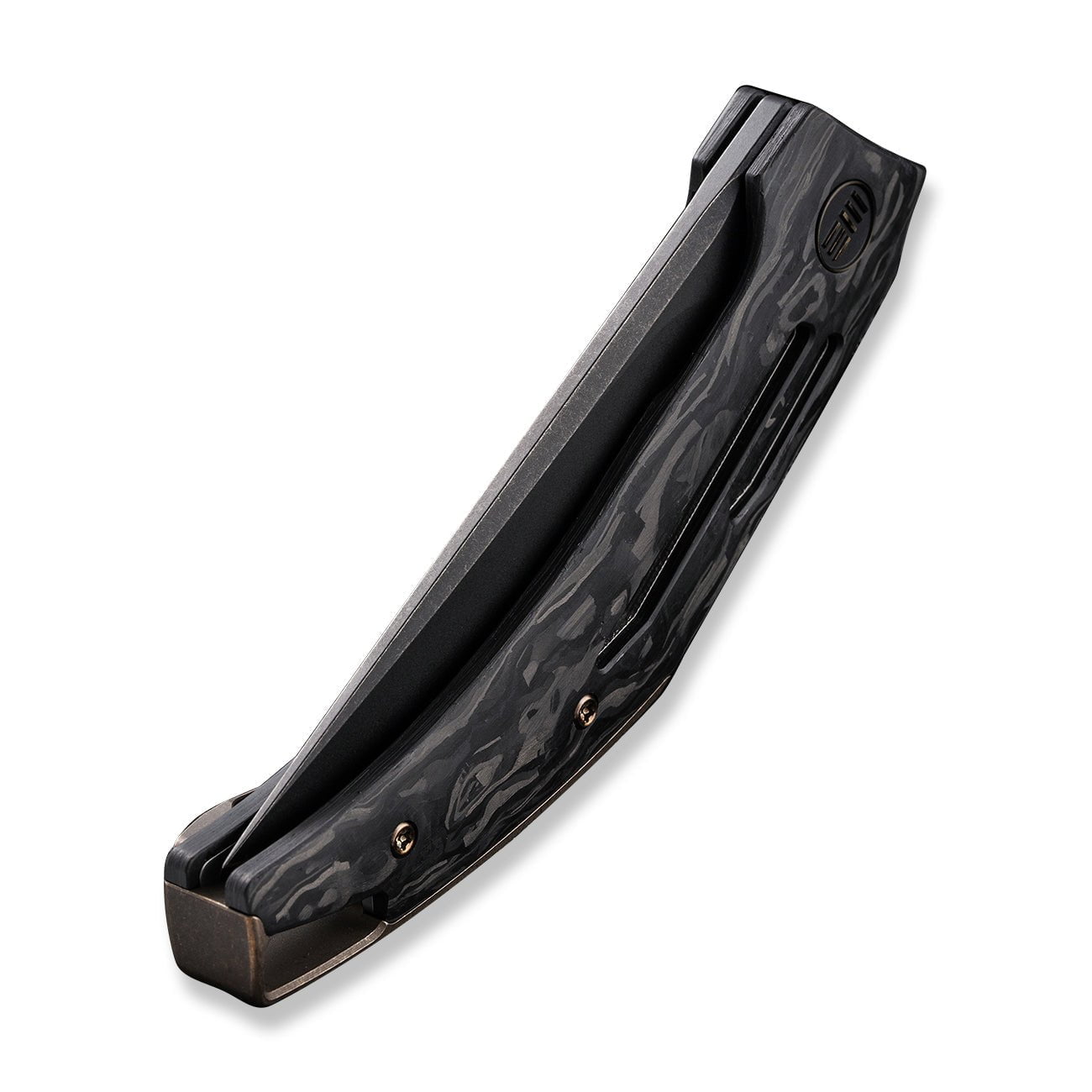 GUNMANSA Knife WEKNIFE Speedliner Flipper Knife Carbon Fiber Handle (3.39" CPM 20CV Blade) WE22045B-2