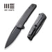GUNMANSA Knife WEKNIFE Speedster Flipper Knife Titanium Handle (3.47" CPM 20CV Blade) WE21021B-2