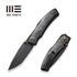 GUNMANSA Knife WEKNIFE Swordfin Front Flipper & Thumb Stud Knife Carbon Fiber Handle (3.28" CPM 20CV Blade) WE23067-2