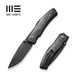 GUNMANSA Knife WEKNIFE Swordfin Front Flipper & Thumb Stud Knife Carbon Fiber Handle (3.28" CPM 20CV Blade) WE23067-2
