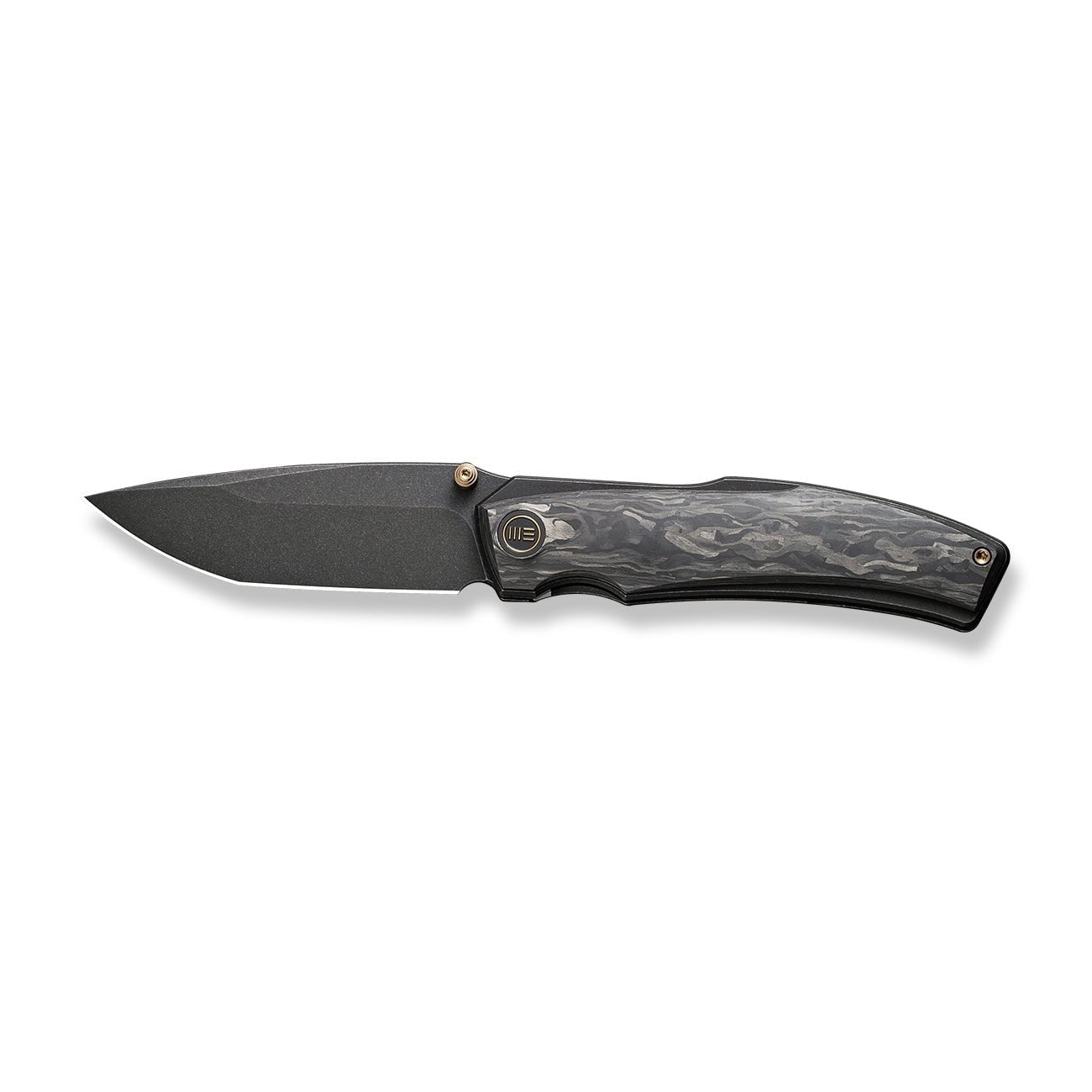 GUNMANSA Knife WEKNIFE Swordfin Front Flipper & Thumb Stud Knife Carbon Fiber Handle (3.28" CPM 20CV Blade) WE23067-2
