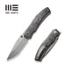 GUNMANSA Knife WEKNIFE Swordfin Front Flipper & Thumb Stud Knife Carbon Fiber Handle (3.28" CPM 20CV Blade) WE23067-3