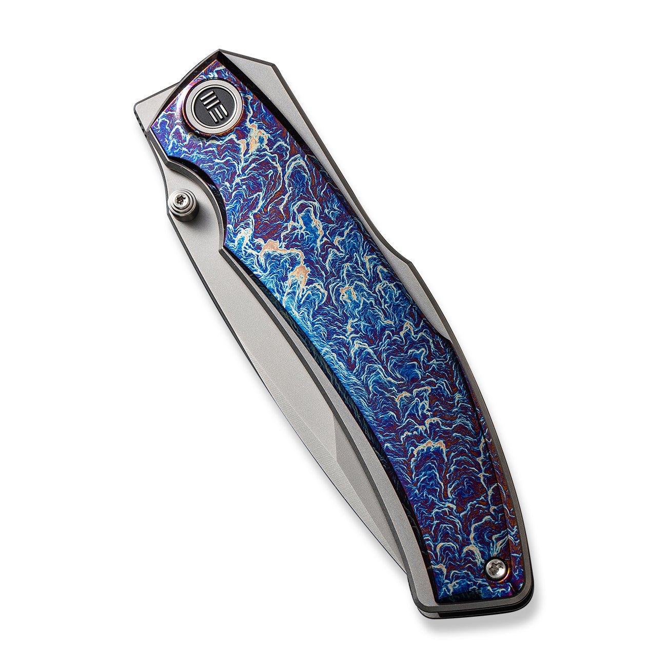 GUNMANSA Knife WEKNIFE Swordfin Front Flipper & Thumb Stud Knife Titanium Handle (3.28" CPM 20CV Blade) WE23067-1