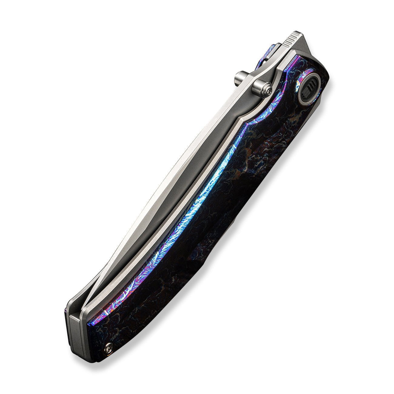 GUNMANSA Knife WEKNIFE Swordfin Front Flipper & Thumb Stud Knife Titanium Handle (3.28" CPM 20CV Blade) WE23067-1