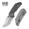GUNMANSA Knife WEKNIFE Thug Thumb Stud Knife Titanium & Carbon Fiber Handle (2.69" CPM 20CV Blade) 2103C
