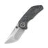 GUNMANSA Knife WEKNIFE Thug Thumb Stud Knife Titanium & Carbon Fiber Handle (2.69" CPM 20CV Blade) 2103C