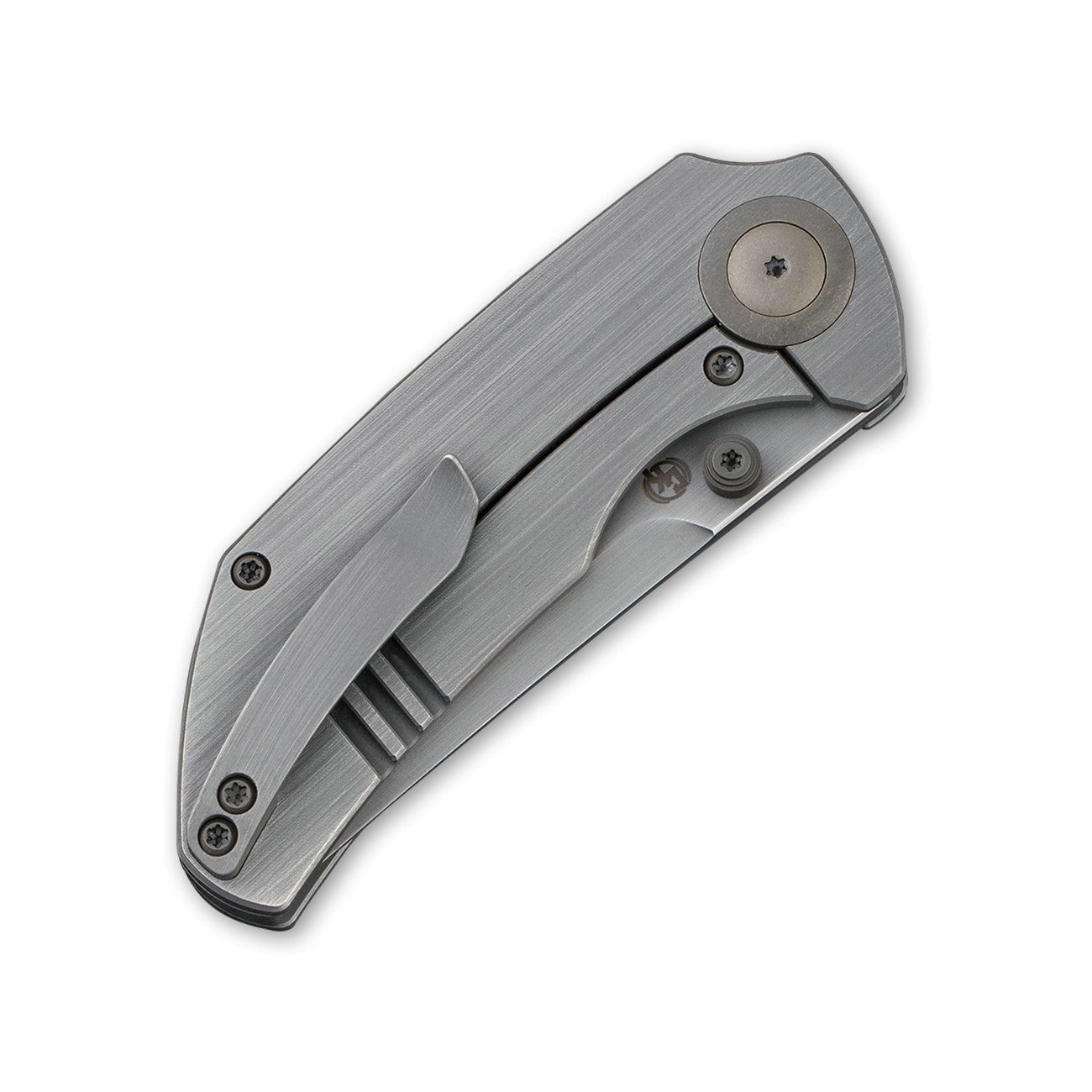 GUNMANSA Knife WEKNIFE Thug Thumb Stud Knife Titanium Handle (2.69" CPM 20CV Blade) 2103B