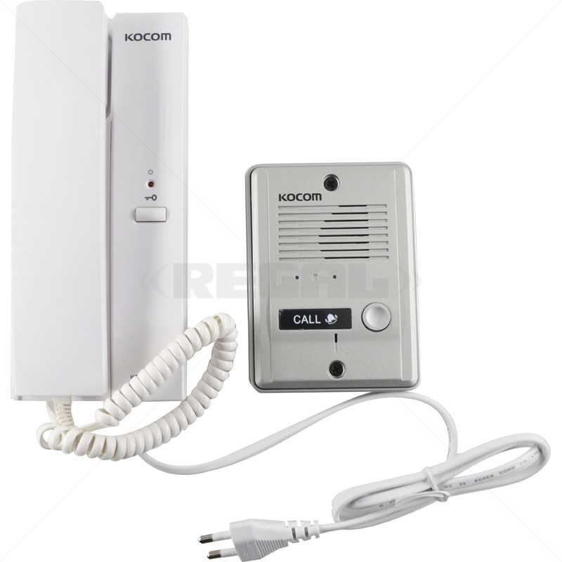 GUNMANSA KOCOM - 1-1 Audio Intercom Kit 220VAC - Metal Gate Station Part No: IC54-1