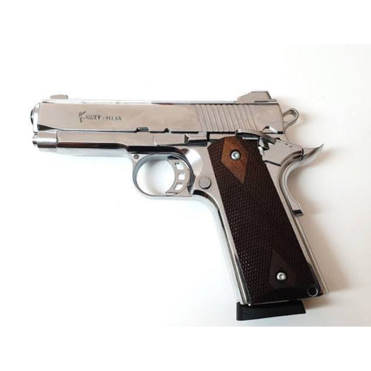 GUNMANSA Kuzey 911 SX Chrome Blank/Pepper Gun (Semi Auto/9+1/9mm PAK) - GSA