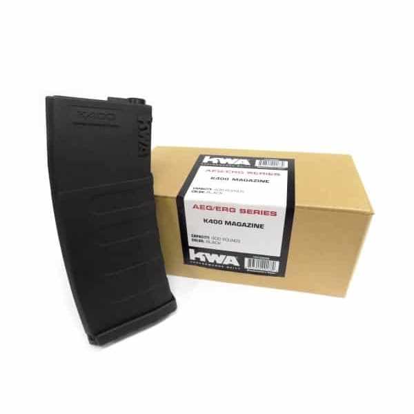 GUNMANSA KWA K400 High-Cap AEG Magazine Black (3 Pack) 197-04096