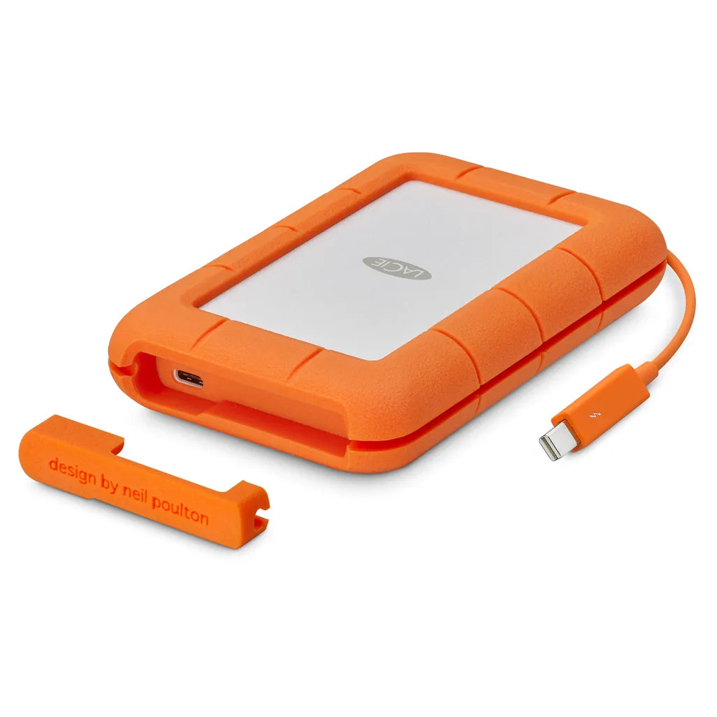 GUNMANSA LaCie Rugged USB-C, 5 TB, 3.2 Gen 1 (3.1 Gen 1), Grey, Yellow