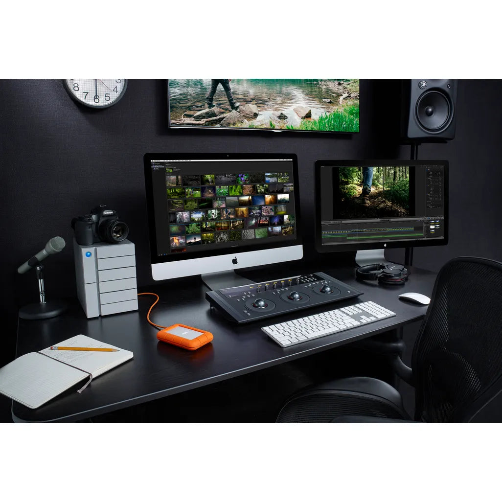 GUNMANSA LaCie Rugged USB-C, 5 TB, 3.2 Gen 1 (3.1 Gen 1), Grey, Yellow