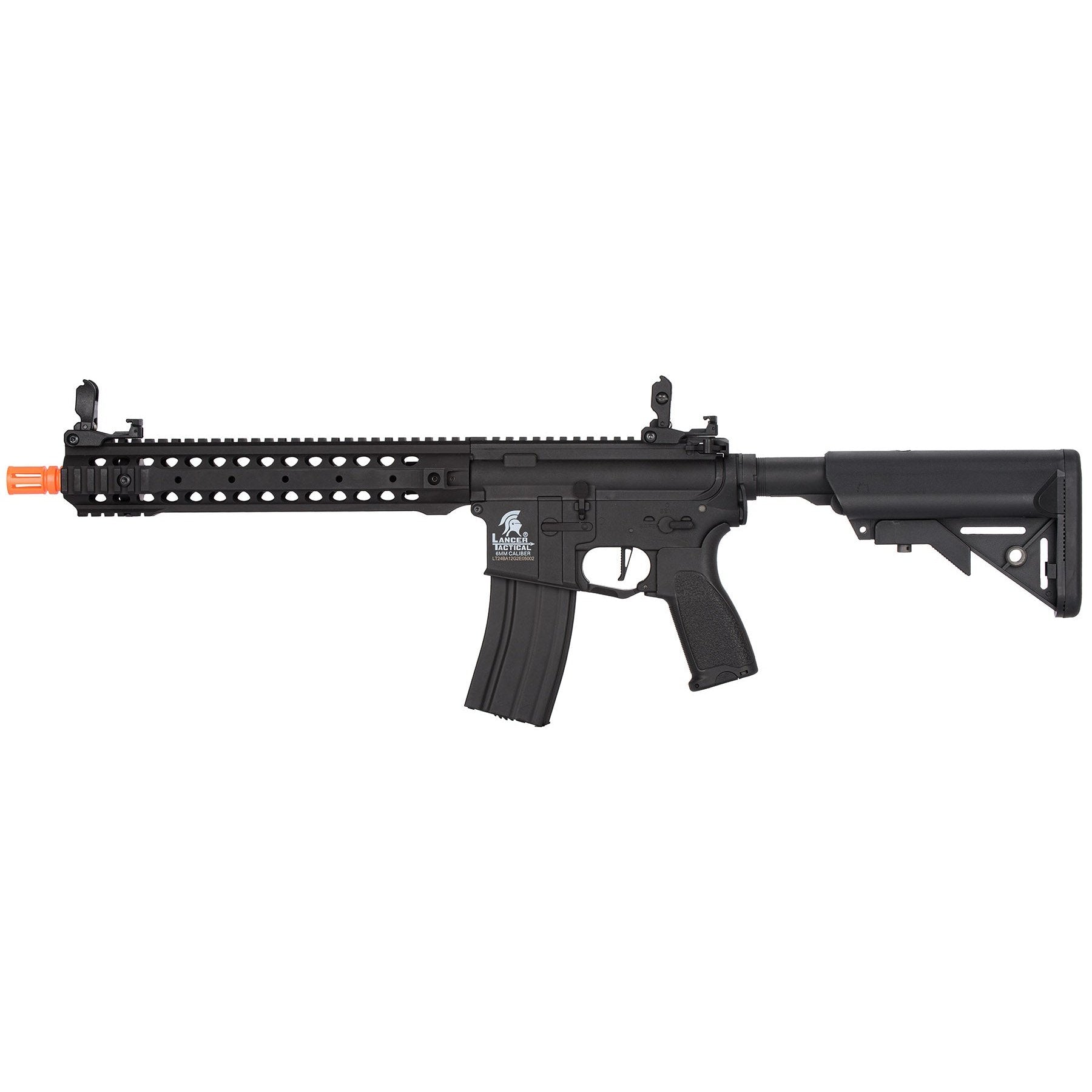 GUNMANSA Lancer Tactical LT-24BA12-G2-E Hybrid M4 Carbine AEG Airsoft Rifle (Black)
