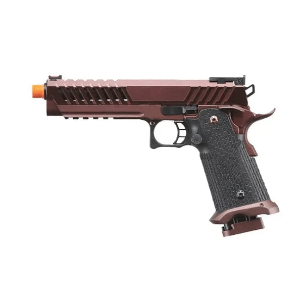 GUNMANSA Lancer Tactical LTX-6BRZ Knightshade Hi-Capa GBB 6mm Bronze/Black Airsoft Pistol