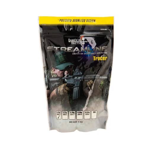 GUNMANSA Lancer Tactical Streamline 6mm 0.20g Bio Tracer BB 5000CT - CA-SL-020BIOTR