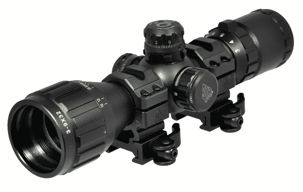 GUNMANSA LEAPERS UTG SPORTING SCOPE TYPE 3-9X32 1″ BUGBUSTER RGB MIL-DOT – SCP-M392AOLWQ