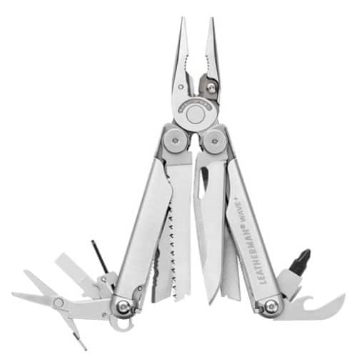 GUNMANSA Leatherman Wave Plus Silver- Nylon Black Medium/peg Lm832525