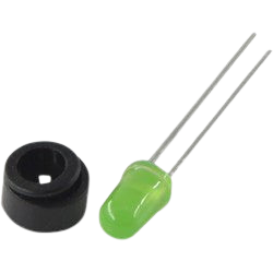 GUNMANSA LED 5mm Green (10-Pack) – Compact, Bright Indicator Lights