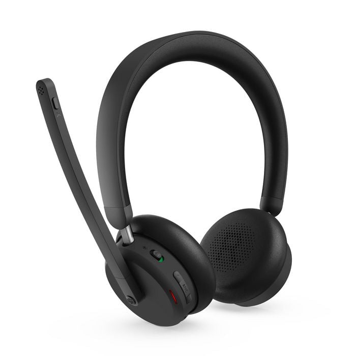 GUNMANSA LENOVO Dual-Mode Wireless ANC Headset 6550|BT 5.3|Wireless USB-C Receiver|Noise Cancellation|Travel Pouch | 3yr Carry In