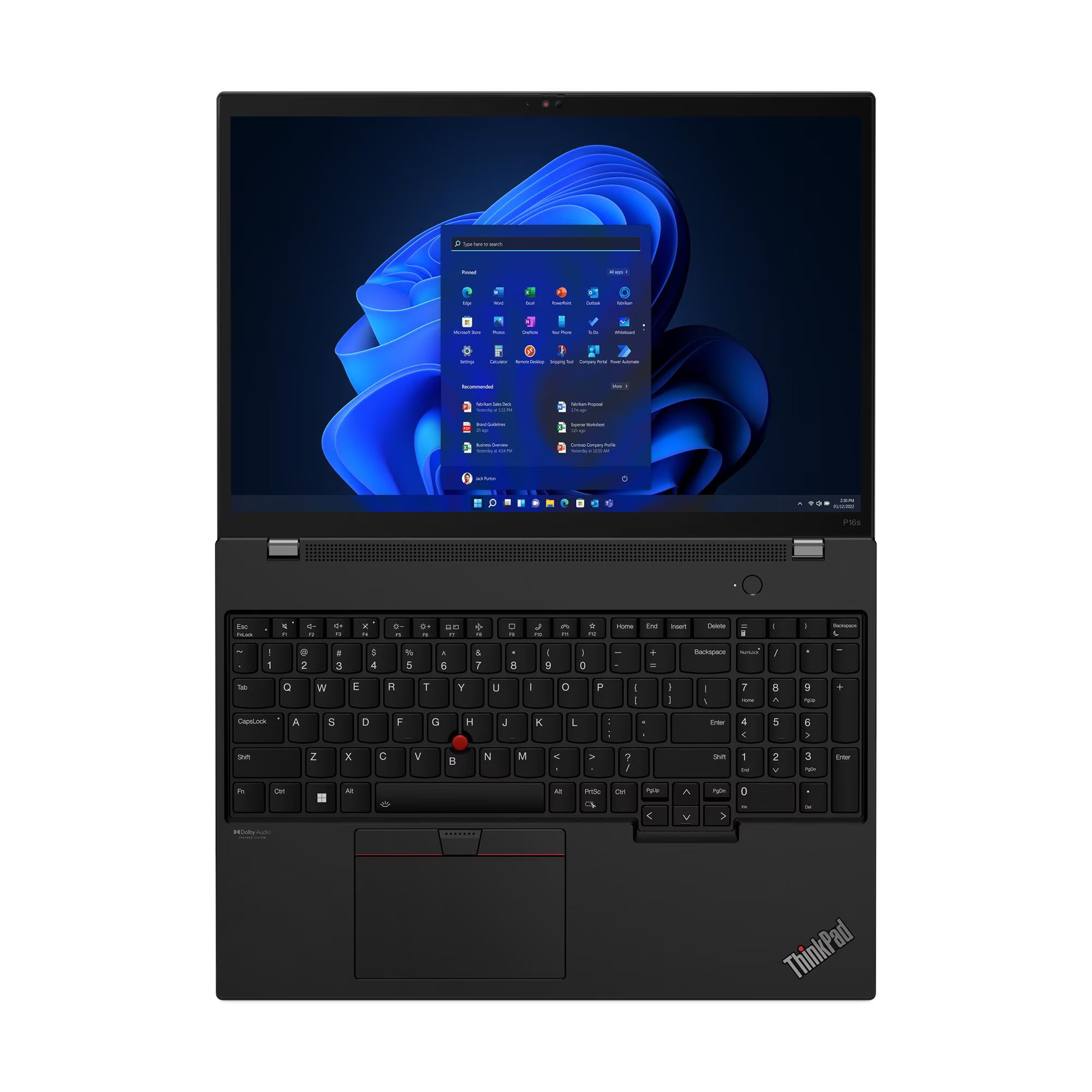 GUNMANSA Lenovo SMB 16.0" INTEL i7-1360P 16GB 512GB SSD nVidia RTXA500 4GB WIN11 PRO 3YR PREM LENOVO P16s