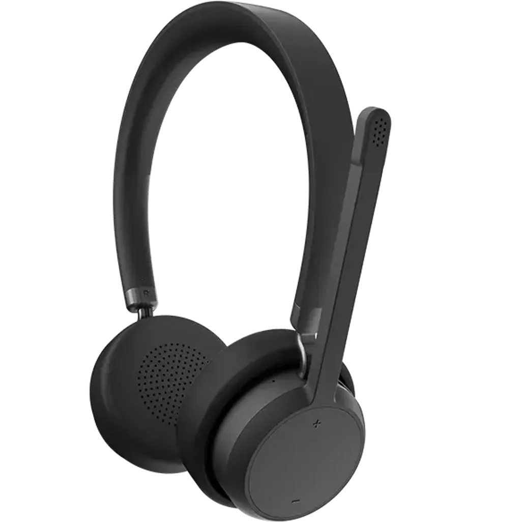 GUNMANSA LENOVO Wireless Stereo Headset - Bluetooth 5.3 with Dual Connection|2yr CI|Up To 60 Hours of Playback