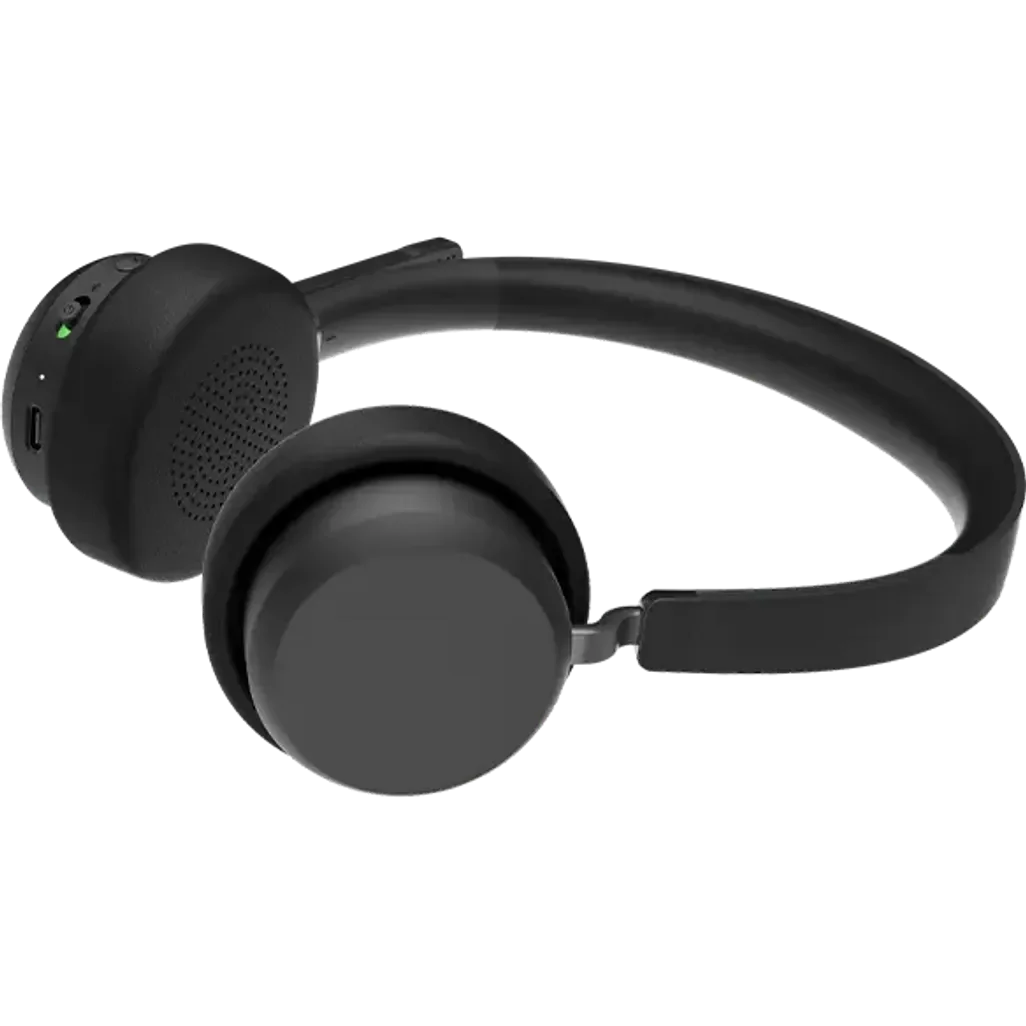 GUNMANSA LENOVO Wireless Stereo Headset - Bluetooth 5.3 with Dual Connection|2yr CI|Up To 60 Hours of Playback