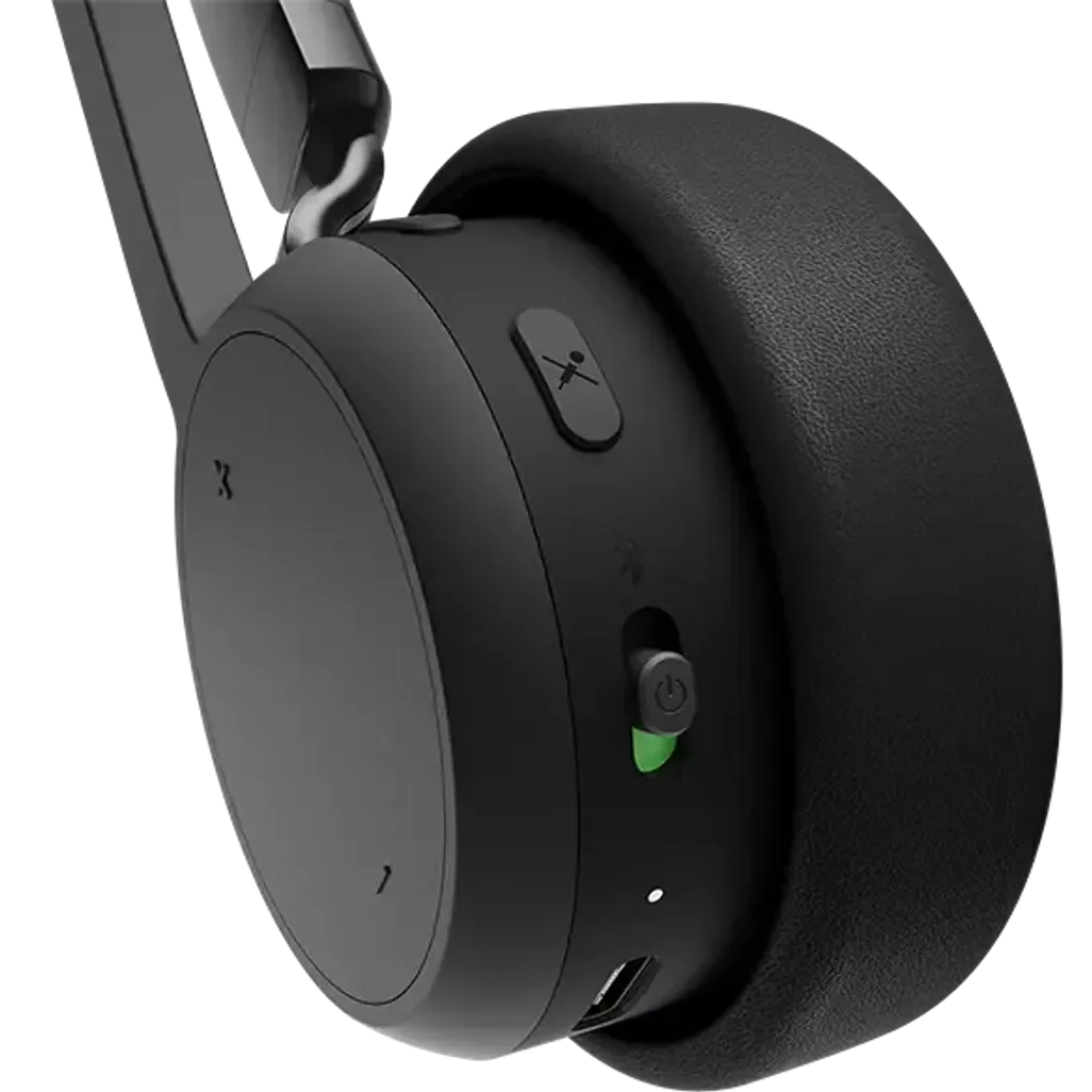GUNMANSA LENOVO Wireless Stereo Headset - Bluetooth 5.3 with Dual Connection|2yr CI|Up To 60 Hours of Playback