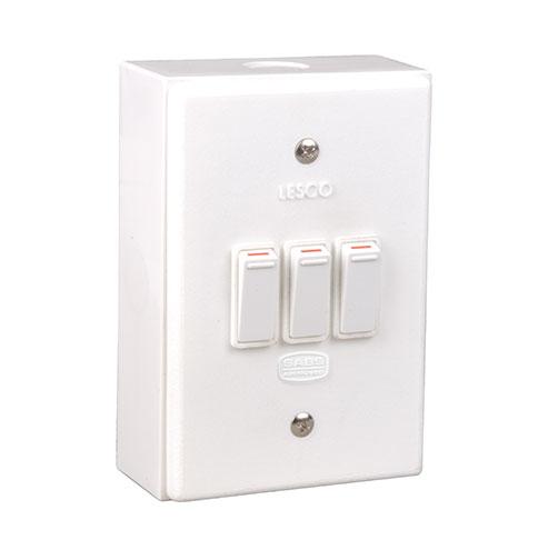 GUNMANSA Lesco LSS Range 3 Lever 3x1 Way Switch Shrink Wrapped
