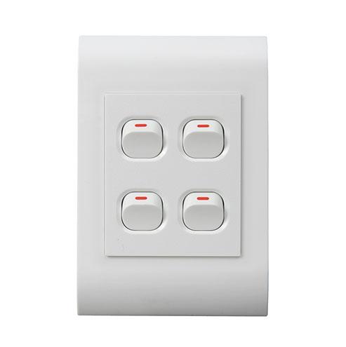 GUNMANSA Lesco Pipelli 4 Lever 1 Way Flush Switch