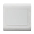 GUNMANSA Lesco White Pipelli Blank Cover Plate