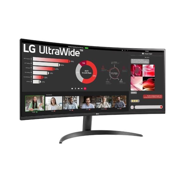 GUNMANSA LG 34″ Curved VA HDR WQHD Monitor – 100Hz