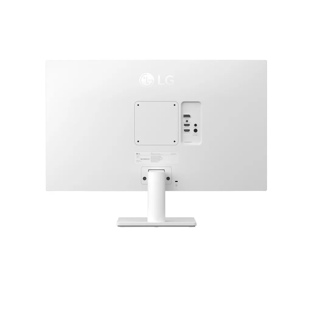 GUNMANSA LG UltraFine 27'' 4K UHD IPS Monitor - White; 3840x2160 IPS; White Backpanel; HDMI; Display Port; Tilt Functionality