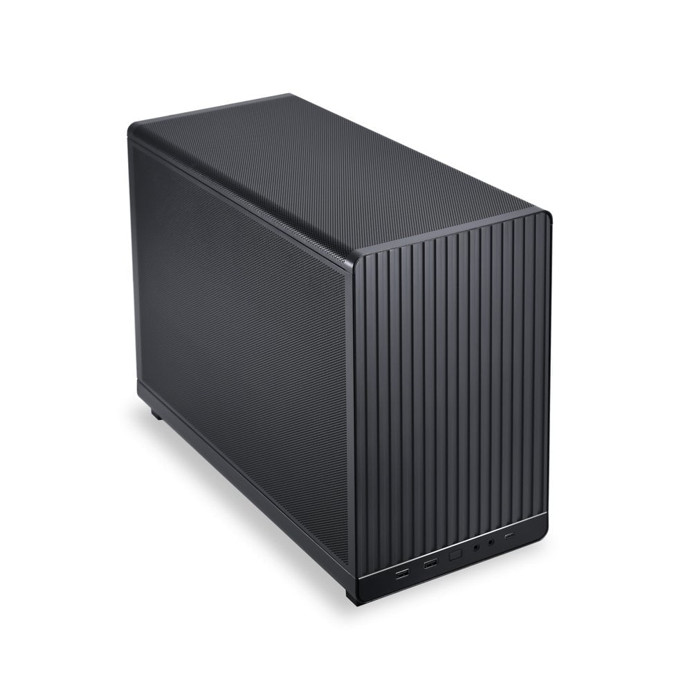 GUNMANSA Lian Li A3X.US mATX 26.3L micro form factor chassis- Supports up to 360 radiator and 10 x 120mm fans- Supports standard ATX PSUs-In collaboration with DAN Cases (Black)