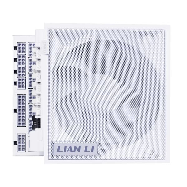GUNMANSA Lian Li Edge Gold Series 1000W Full Modular Power Supply (Fan Hub Included)-ATX 3.0, 3.1-PCIE 5.1-L-Shape Design for Dual Chamber Case-120mm FDB Fan-Supports up to 4 USB Device - White-EG1000G.WH