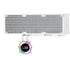 GUNMANSA Lian Li Hydroshift II 360 Liquid CPU Cooler - Flexible Slide-Tube Clamp Coolant Pathway - 2.1" IPS LCD Screen - 3 Control Mode - Fits Most PC Fans - LGA 1851/1700, AMD AM5/AM4 - White (HS2LCD36W)