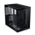 GUNMANSA LIAN LI O11D MINI V2 | Compact ATX Mid-Tower Airflow Computer Case | Panoramic View | Fully Ventilated Airflow | Adjustable I/O | Pillar-Less | Cable Management | Black (O11DMIV2X)