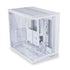 GUNMANSA LIAN LI O11D MINI V2 | Compact ATX Mid-Tower Airflow Computer Case | Panoramic View | Fully Ventilated Airflow | Adjustable I/O | Pillar-Less | Cable Management | White (O11DMIV2W)