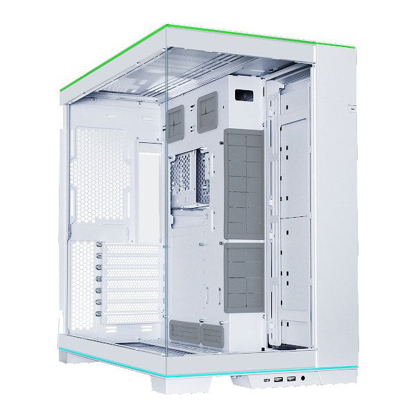 GUNMANSA LIAN LI O11DERGBW O11 EVO RGB White Aluminum / Steel / Tempered Glass ATX Mid Tower Computer Case